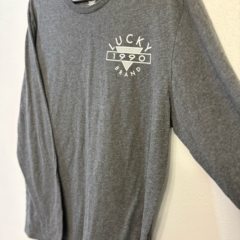 Lucky Brand Charcoal Long Sleeve Tee
